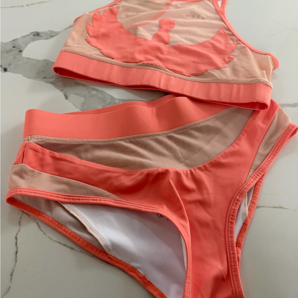 Cxix Vibrant Coral Poledance Set